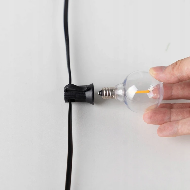 GIRLANDA LED OGRODOWA NA LAMPKI ŚWIETLNA ŻARÓWKA WODOSZCZELNA ŁAŃCUCH 20 M