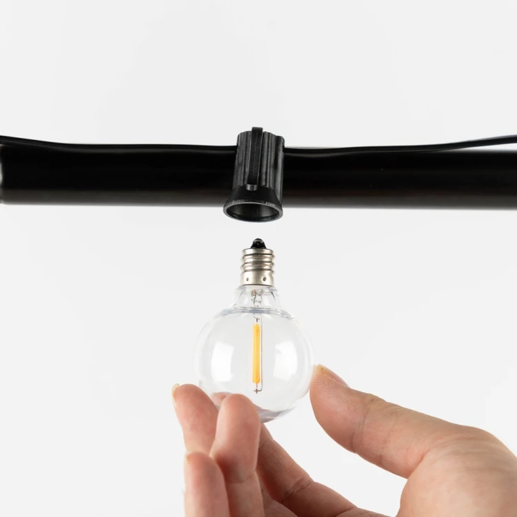 GIRLANDA LED OGRODOWA NA LAMPKI ŚWIETLNA ŻARÓWKA WODOSZCZELNA ŁAŃCUCH 20 M
