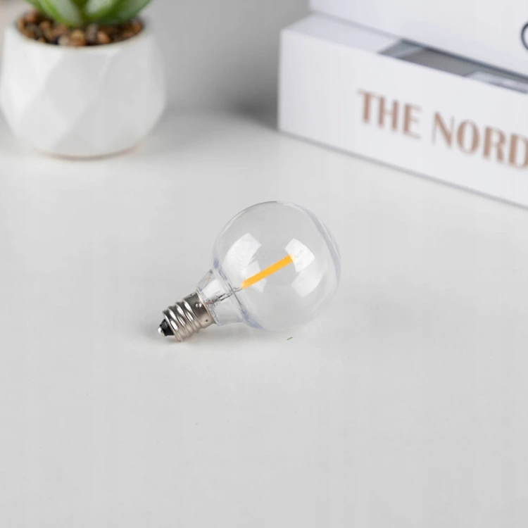 GIRLANDA LED OGRODOWA NA LAMPKI ŚWIETLNA ŻARÓWKA WODOSZCZELNA ŁAŃCUCH 20 M