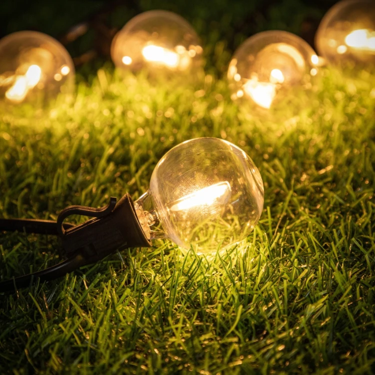 GIRLANDA LED OGRODOWA NA LAMPKI ŚWIETLNA ŻARÓWKA WODOSZCZELNA ŁAŃCUCH 20 M