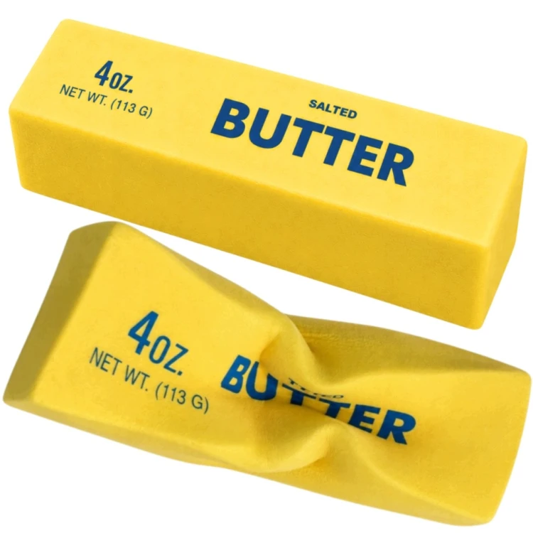 GNIOTEK ANTYSTRESOWY MASŁO MASEŁKO BUTTER KOSTKA MASŁA ZABAWKA SENSORYCZNA