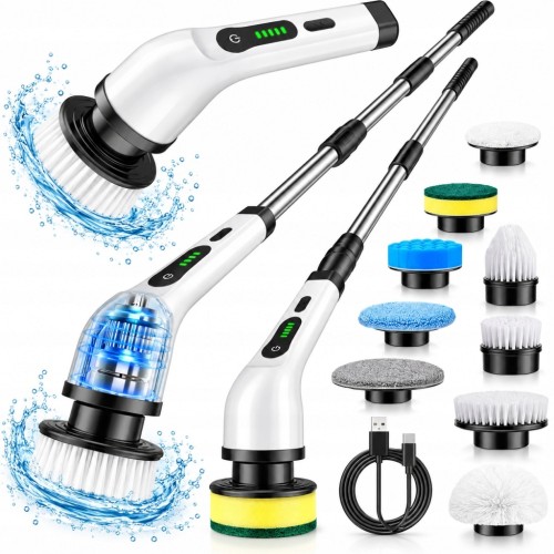 ELEKTRYCZNA SZCZOTKA OBROTOWA BEZPRZEWODOWA MOP DO CZYSZCZENIA MYCIA 9w1