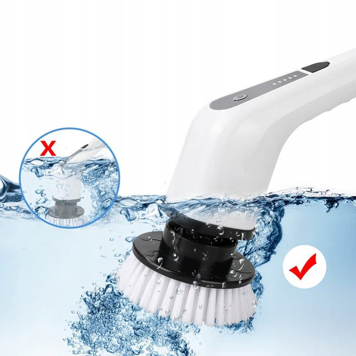 ELEKTRYCZNA SZCZOTKA OBROTOWA BEZPRZEWODOWA MOP DO CZYSZCZENIA MYCIA 9w1