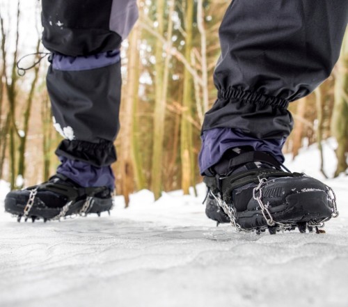 RACZKI NA BUTY ANTYPOŚLIZGOWE NAKŁADKI KOLCE ŁAŃCUCHY 40 - 45 TURYSTYCZNE