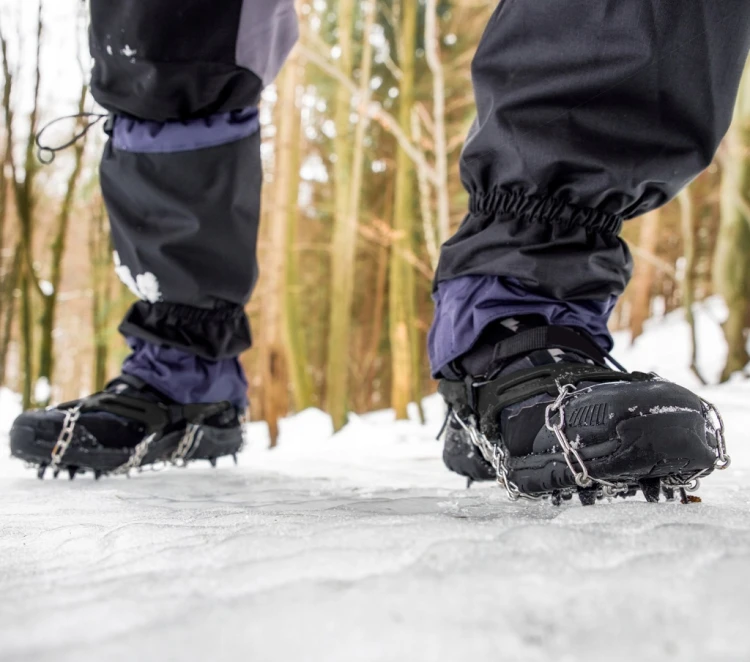RACZKI NA BUTY ANTYPOŚLIZGOWE NAKŁADKI KOLCE ŁAŃCUCHY 40 - 45 TURYSTYCZNE