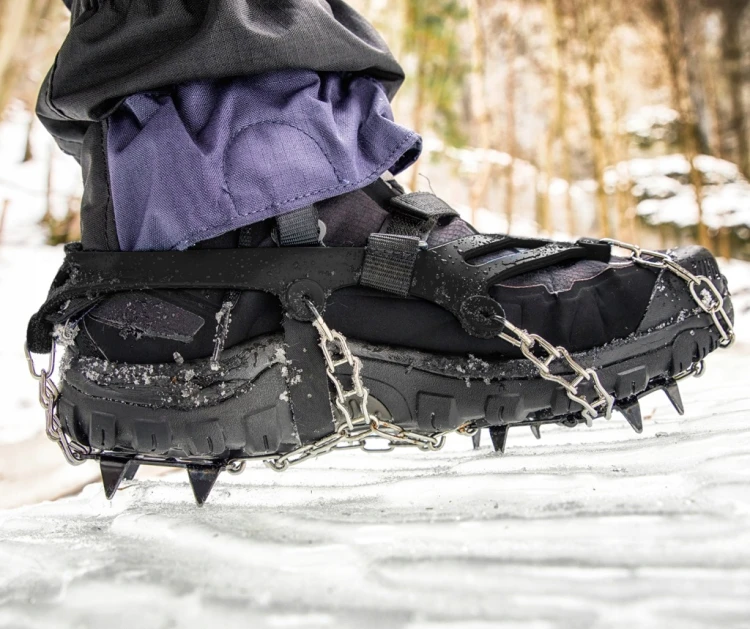 RACZKI NA BUTY ANTYPOŚLIZGOWE NAKŁADKI KOLCE ŁAŃCUCHY 40 - 45 TURYSTYCZNE