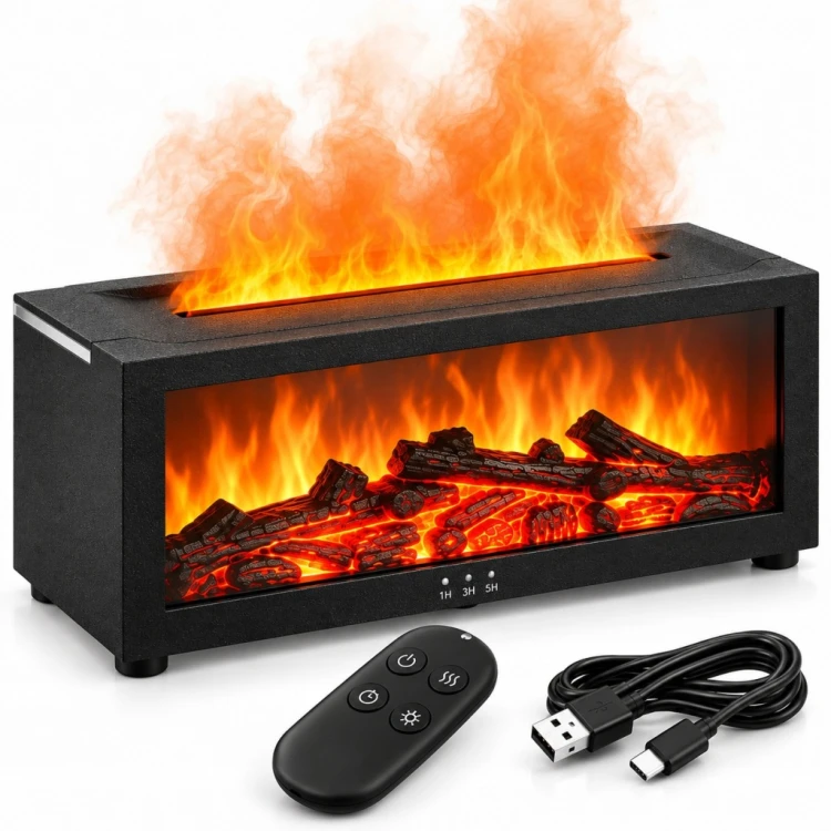 NAWILŻACZ POWIETRZA KOMINEK LED RGB DYFUZOR AROMATERAPIA TIMER + PILOT