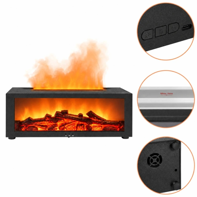 NAWILŻACZ POWIETRZA KOMINEK LED RGB DYFUZOR AROMATERAPIA TIMER + PILOT