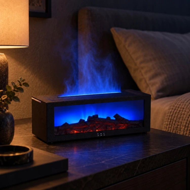 NAWILŻACZ POWIETRZA KOMINEK LED RGB DYFUZOR AROMATERAPIA TIMER + PILOT