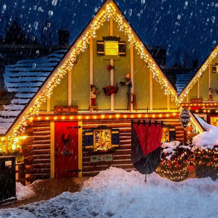 SOPLE 500 LED KURTYNA ŚWIETLNA LAMPKI ZEWNĘTRZNE FLASH Białe Ciepłe 25 M
