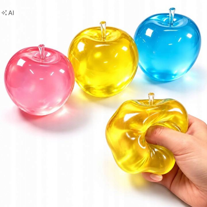 Jabłko zielone gniotek antystresowy squishy zabawka sensoryczna