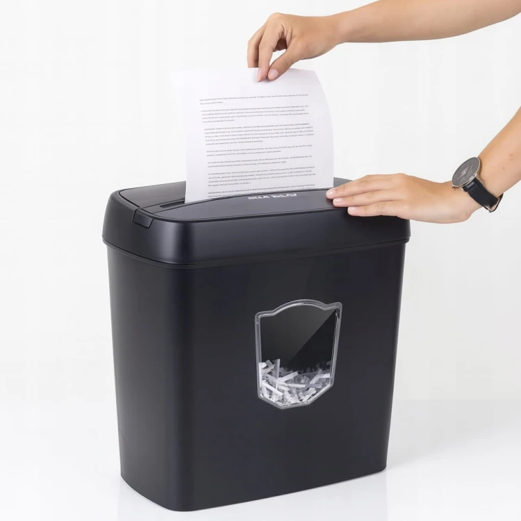 NISZCZARKA DO PAPIERU DOKUMENTÓW KART 5 ARKUSZY AUTOMATYCZNA MOCNA XXL 12 L