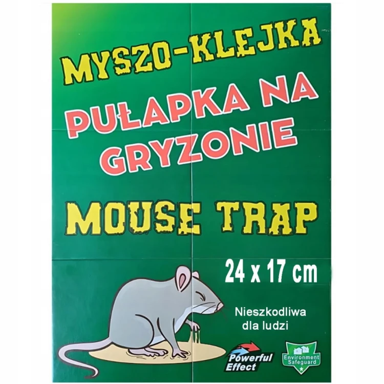 LEP NA MYSZY SZCZURY ROBAKI PUŁAPKA MYSZOŁAPKA MOCNY KLEJ ŁAPKA DUŻA 40 SZT