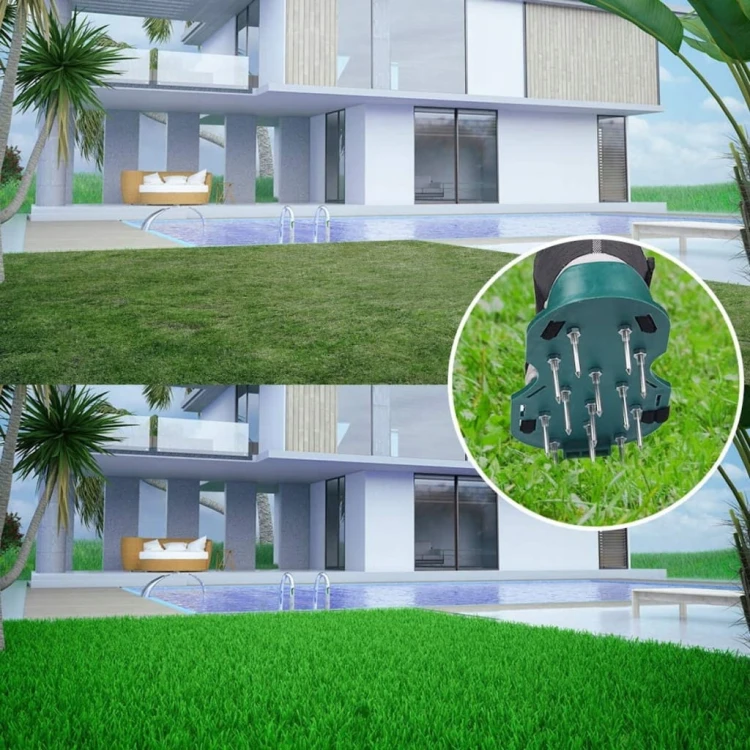 AERATOR WERTYKULATOR BUTY Z KOLCAMI DO NAPOWIETRZANIA TRAWNIKA OGRODU KOLCE