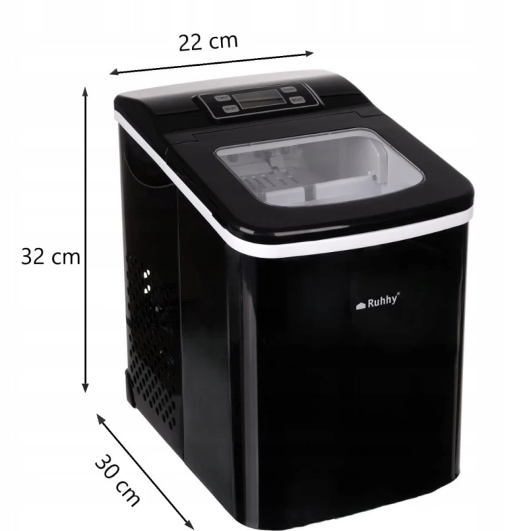 KOSTKARKA DO LODU DOMOWA MASZYNA DO KOSTEK CZARNA 120 W