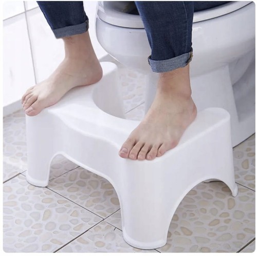 Podnóżek toaletowy Ruhhy biały tworzywo sztuczne 42x26x17 cm 60 kg