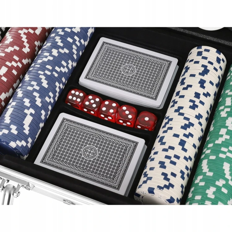 Poker Malatec zestaw 300 żetonów w walizce