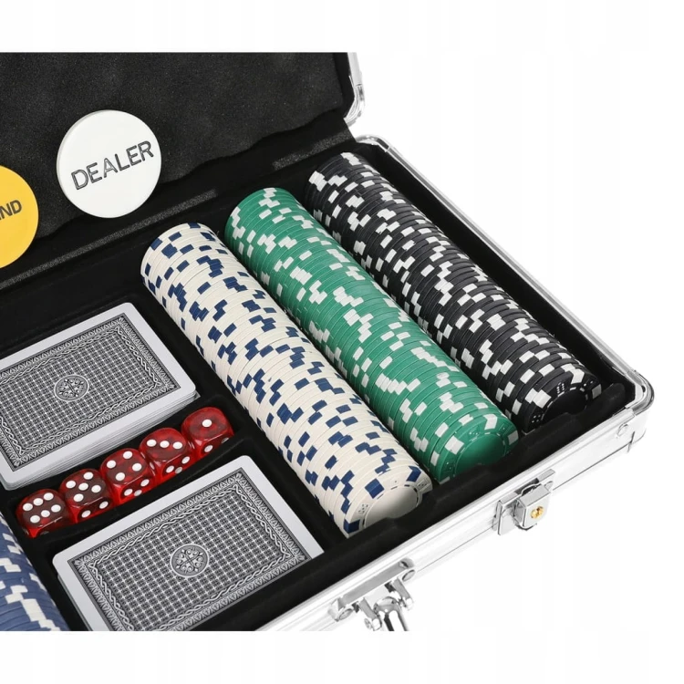 Poker Malatec zestaw 300 żetonów w walizce