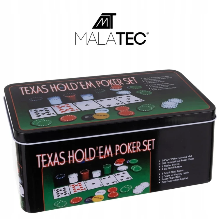 Zestaw do pokera Texas Malatec 23539