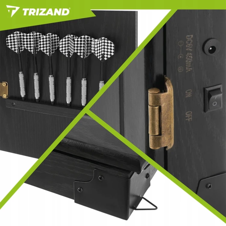 Tarcza Elektroniczna Dart do Gry w Rzutki Lotki Zestaw 27 Gier 243 warianty