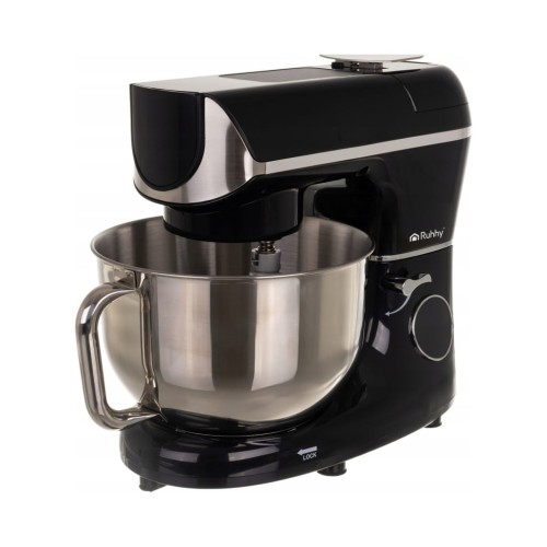 Robot planetarny kuchenny Ruhhy 2000 W czarny z podgrzewaną misą 5,5 l