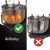 Robot planetarny kuchenny Ruhhy 2000 W czarny z podgrzewaną misą 5,5 l
