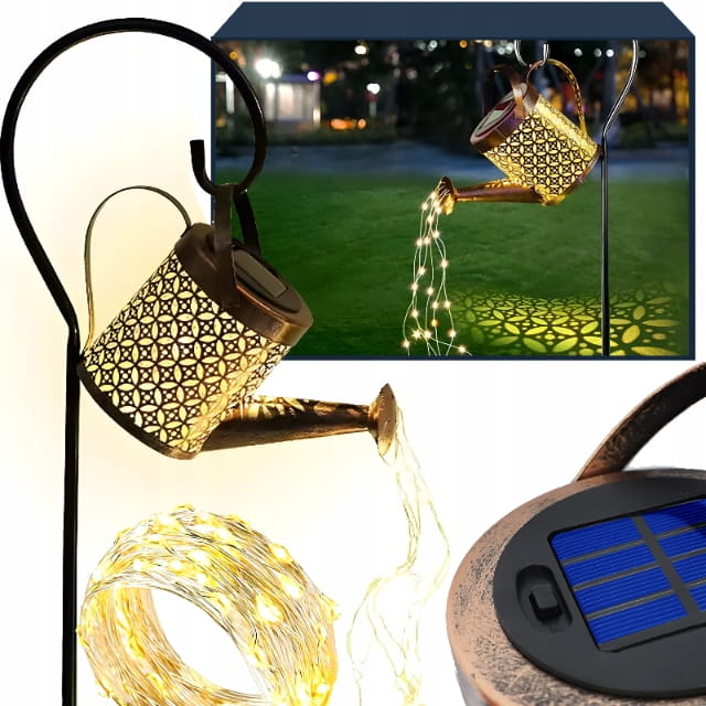 LAMPA SOLARNA OGRODOWA LED KONEWKA GIRLANDA XXL WBIJANA DEKORACJA OZDOBA