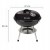 GRILL OGRODOWY WĘGLOWY ZAMYKANY POKRYWA PRZENOŚNY TURYSTYCZNY 34 CM